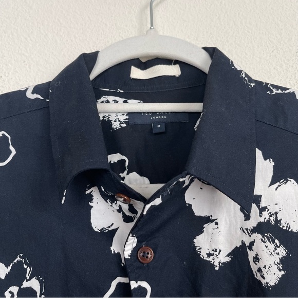 Ted Baker London Floral Long Sleeve Floral Button Up Shirt - Picture 3 of 5